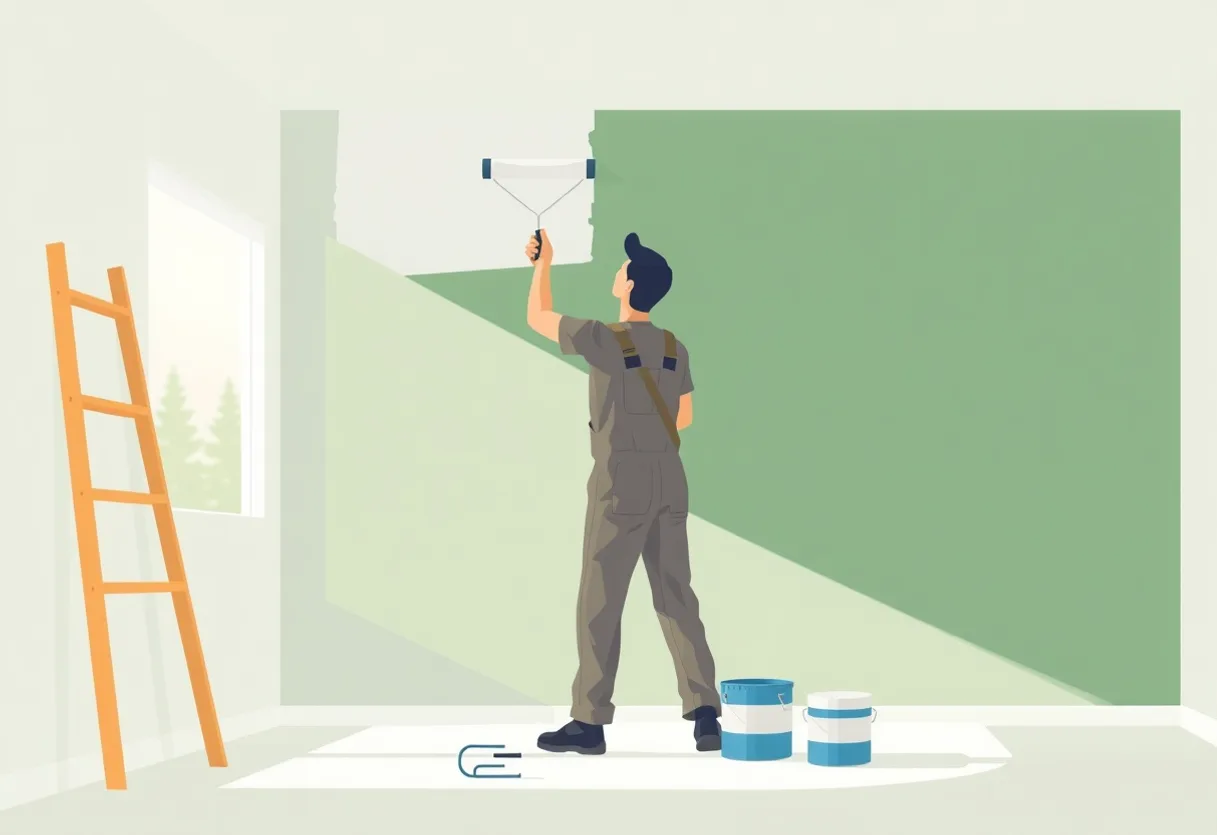 Peintre Cernay 68700 en intervention sur un chantier